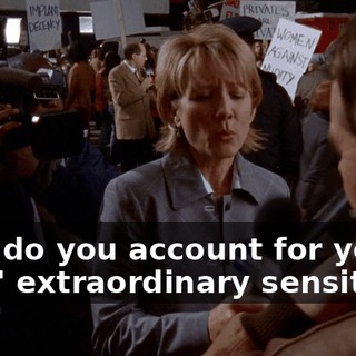 How do you account for your sons' extraordinary sensitivity