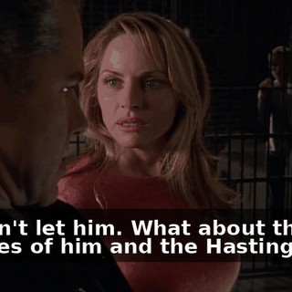 We can't let him. What about the pictures of him and the Hastings girl?