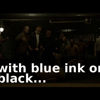with blue ink or black...