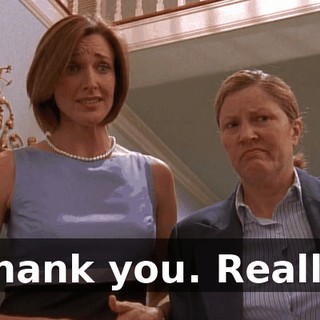 Thank you. Really.