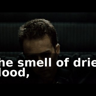 The smell of dried blood,