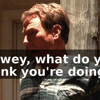 Dewey, what do you think you're doing?