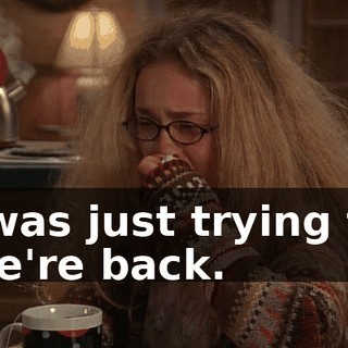 - I was just trying to-- - We're back.