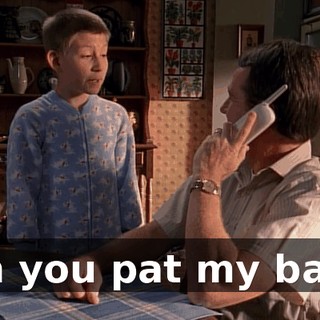 Can you pat my back?