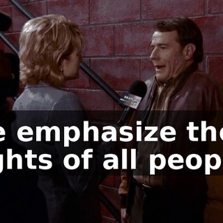 we emphasize the rights of all people.