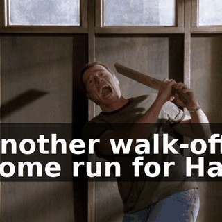 Another walk-off home run for Hal,
