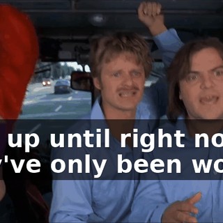 But, up until right now, they've only been words.