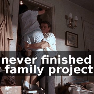 We never finished our last family project.