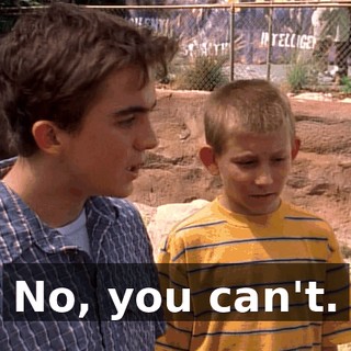 No, you can't.