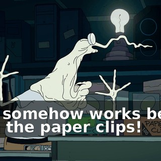 This somehow works better than the paper clips!