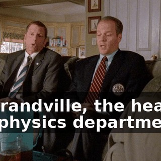 At Grandville, the head of our physics department