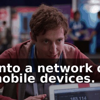 onto a network of mobile devices.