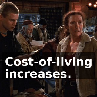 Cost-of-living increases.