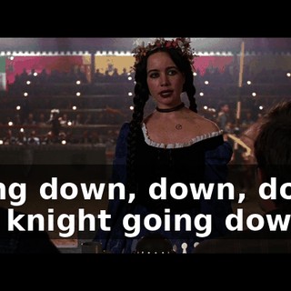 Going down, down, down! Red knight going down!