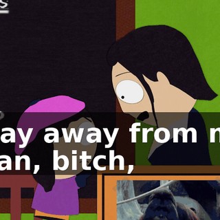 Stay away from my man, bitch,