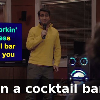 ♪ In a cocktail bar  ♪