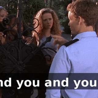 and you and you...