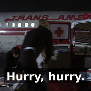 Hurry, hurry.