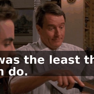 it was the least they can do.