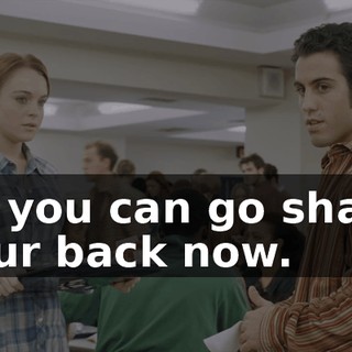 So you can go shave your back now.