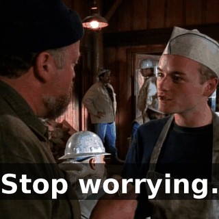 Stop worrying.