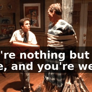 You're nothing but a joke, and you're weak.