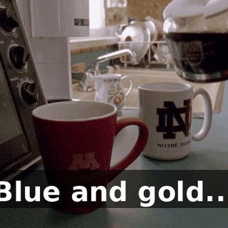 Blue and gold...