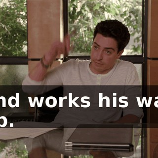 and works his way up.
