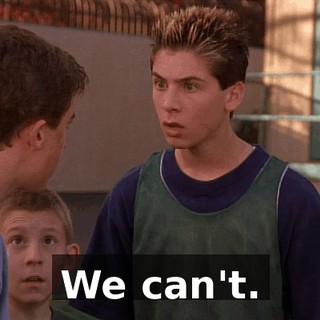 We can't.