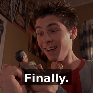 Finally.