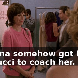 Donna somehow got Nina Perucci to coach her.