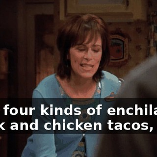 I got four kinds of enchiladas, steak and chicken tacos,