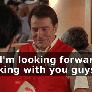 but I'm looking forward to working with you guys.