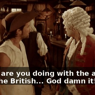What are you doing with the accent and the British... God damn it!