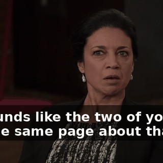 It sounds like the two of you are on the same page about that.