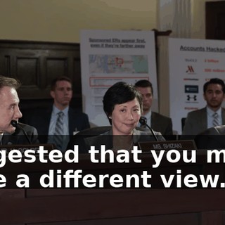suggested that you might have a different view.