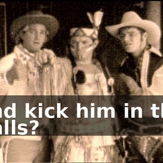 and kick him in the balls?