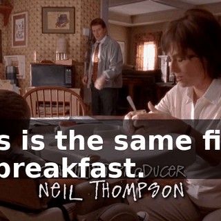 This is the same fight as breakfast.