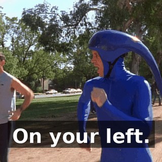 On your left.