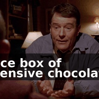 a nice box of expensive chocolates.