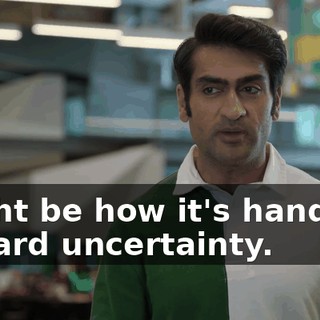 might be how it's handling reward uncertainty.