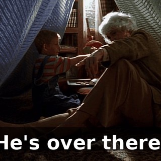 He's over there.