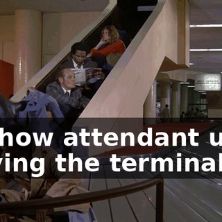 to show attendant upon leaving the terminal.