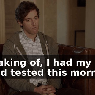 Speaking of, I had my blood tested this morning.