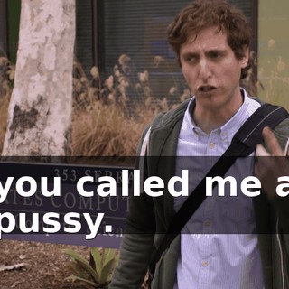 you called me a pussy.