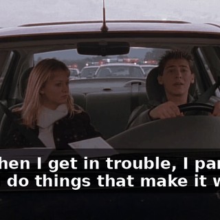 So, when I get in trouble, I panic, then I do things that make it worse.