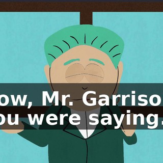 Now, Mr. Garrison, you were saying.