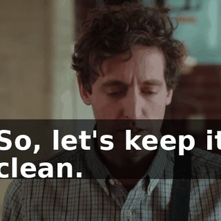 So, let's keep it clean.