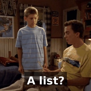 A list?