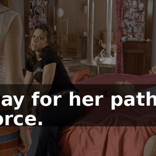 to pay for her pathetic divorce.